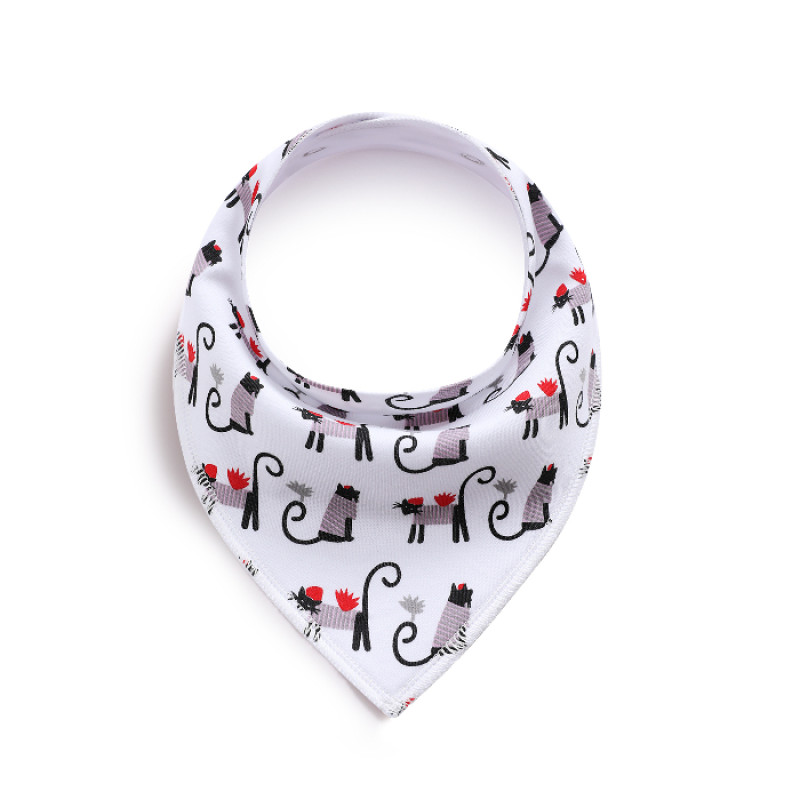 SET 4 Girls 5 Baby Bibs Bandana Handkerchief for Infant Drooling Teething Super Absorbent Bibs Age 0-24M